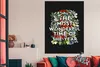 MuchoWow® Poster Weihnachten - Zitat - Aquarell 120x180 cm Produktbild-Vorschau 3