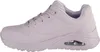 A side view of a single purple Skechers sneaker against a white background. Produktbild-Vorschau
