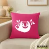 Huuraa Kissenbezug Faultier Silhouette 40x40cm Fuchsia Produktbild-Vorschau 2