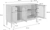 sweeek - Sideboard Holzdekor und Rattan-Geflecht 3 Türen Produktbild-Vorschau 9