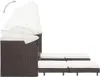 vidaXL Ausziehbares 3-Sitzer-Schlafsofa mit Dach Poly Produktbild-Vorschau 5