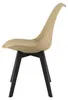 MARK Stuhl – hellbeige/beige Farbe, schwarze Beine (4 Produktbild-Vorschau 11