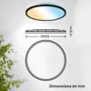 Panneau LED de Salle de bain, noir, rond, Ø42cm 22W 3000lm, Voir les images du produit 5
