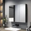 EMKE Zrcadlová skříňka do koupelny 75 x 65 cm, nerezová Náhled obrázku produktu 1