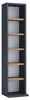 Holz CD DVD Aufbewahrung Regal Elementa Anteprima dell’immagine prodotto 2