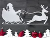 Weihnachtsschlitten Schild Weihnachtsdeko Gartendeko Innen Produktbild-Vorschau 1