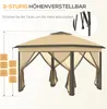 Outsunny Pavillon 3,3x3,3m, wasserabweisend Winterfest Produktbild-Vorschau 6