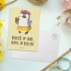 Mr. & Mrs. Panda Postkarte Sommer Hippie - Gelb Pastell - Produktbild-Vorschau 3
