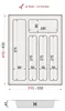 Sossai Besteckeinsatz Divio für Schubladen 40cm | 33 x 43 Produktbild-Vorschau 3