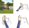 vidaXL Spielturm Massivholz Kiefer - Spielplatz - Produktbild-Vorschau 1