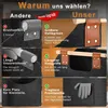 Panier XXL pour bois de cheminée en feutre, avec double Voir les images du produit 2