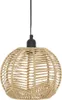 A hanging lamp with a woven shade. Náhled obrázku produktu