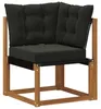 vidaXL Outdoor-Sofagarnitur mit Kissen 6 pcs Natürlich und Produktbild-Vorschau 5