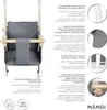 MAMOI® Drewniana huśtawka dla dzieci + PAS BEZPIECZEŃSTWA | Podgląd zdjęcia produktu 4