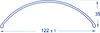 Garde-boue Fat Bike en plastique noir 26x4 - 4.8 124 mm de Voir les images du produit 3