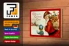 Holzschild Weihnachtsmann Santa Claus Christmas 18x12 cm Produktbild-Vorschau 4