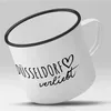 Huuraa Emaille Tasse Düsseldorf  Geschenk Kaffeebecher Produktbild-Vorschau 2