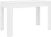 A white dining table is shown against a white background. Produktbild-Vorschau