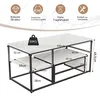 INONEFT Salontafel, set van 2, woonkamertafel met open Productafbeelding-voorbeeld 2