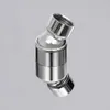 A close-up studio shot of a silver shower head connector with a ball joint. Produktbild-Vorschau