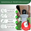 JDP Mini Schienbeinschoner Fußball 10 x 6 cm, Schwarz, Produktbild-Vorschau 2