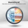 Hisense WD3S9043BW3, Přední plnění, Stojací, Bílá, Levý, Náhled obrázku produktu 6