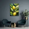 Leinwandbild Zitronen Acryl handbemalt 70x100 Feeby Grün Produktbild-Vorschau 2