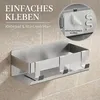 DEKAZIA® Duschablage ohne Bohren Edelstahl | Duschregal Produktbild-Vorschau 2