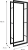 ML-Design kovový stojan na palivové drevo, 60x150 cm, Náhľad obrázku produktu 6