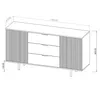 Sideboard 150 cm breit, in Kaschmir NADOR-132 Produktbild-Vorschau 6