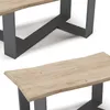 Table basse Vicco Arne Chêne de force doré 90x50cm, Model Voir les images du produit 6