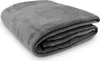A folded gray blanket on a white background. Produktbild-Vorschau