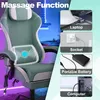 ROSEJANE Ergonomischer Gaming Stuhl mit Massagefunktion & Produktbild-Vorschau 8