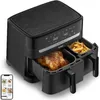 Tefal EY901 Dual Easy Fry Heißluftfritteuse Doppelkammer, Produktbild-Vorschau 4