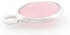 Vintageparts Rosenquarz-Anhänger 925 Silber Oval Facettiert Produktbild-Vorschau 3