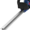 Close-up of the cutting blades of a cordless hedge trimmer. Náhled obrázku produktu