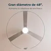 Cecotec 05837, Domáci lopatkový ventilátor, Nerezová oceľ, Náhľad obrázku produktu 5