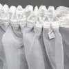 Balkongardine Lang Gardine aus Voile mit Kräuselband Gipüre Produktbild-Vorschau 6