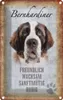 vianmo Blechschild 18x12 cm Bernhardiner Hund Tier Haustier Produktbild-Vorschau 1