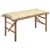 vidaXL Banc de jardin pliable avec support 118 cm bambou Voir les images du produit 8