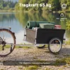 Wiltec rimorchio per biciclette 135x60x58 cm fino a 65 kg, Anteprima dell’immagine prodotto 4
