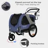 DOGGYHUT® Premium MEDIUM remorque à vélo 2en1 pour chien et Voir les images du produit 2