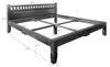 MASSIVMOEBEL24.DE Bett Akazie 140x200x90 nougat lackiert Produktbild-Vorschau 2