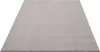 A plain gray rug is shown from a diagonal angle on a white background. Produktbild-Vorschau