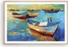 Gerahmtes Poster - Rahmen in heller Eiche - £ódŸ Hafen Bunt Produktbild-Vorschau 1