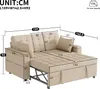 A diagram of a sofa with dimensions and capacity information. Voir les images du produit
