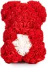 BRUBAKER Rosenbär Blumenbär 25 cm - Blumen Geschenk zum Produktbild-Vorschau 2