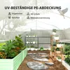 Serra Outsunny 6 x 3 x 2 m in plastica con 8 finestre, Anteprima dell’immagine prodotto 5