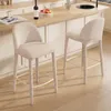 Lot de 2 tabourets de bar Duhome en bouclé et métal, avec Voir les images du produit 2