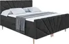 ALTDECOR Boxspringbett mit Holz Füßen, Matratze und Produktbild-Vorschau 2